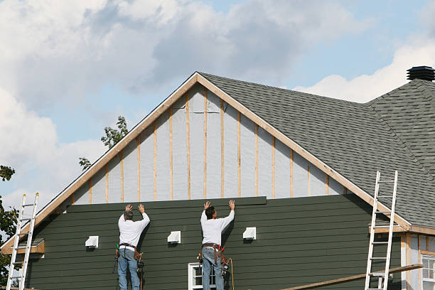 Professional Emergency Siding Repair technician working in Lake City, MN